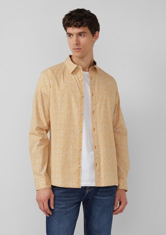 Coupe slim Chemise s.Oliver en jaune : devant