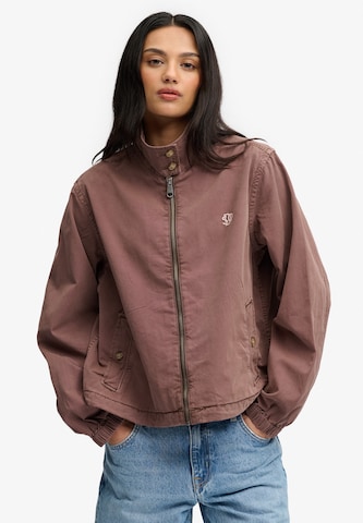 Superdry & Co Jacke 'Harrington' in Braun: Vorderseite