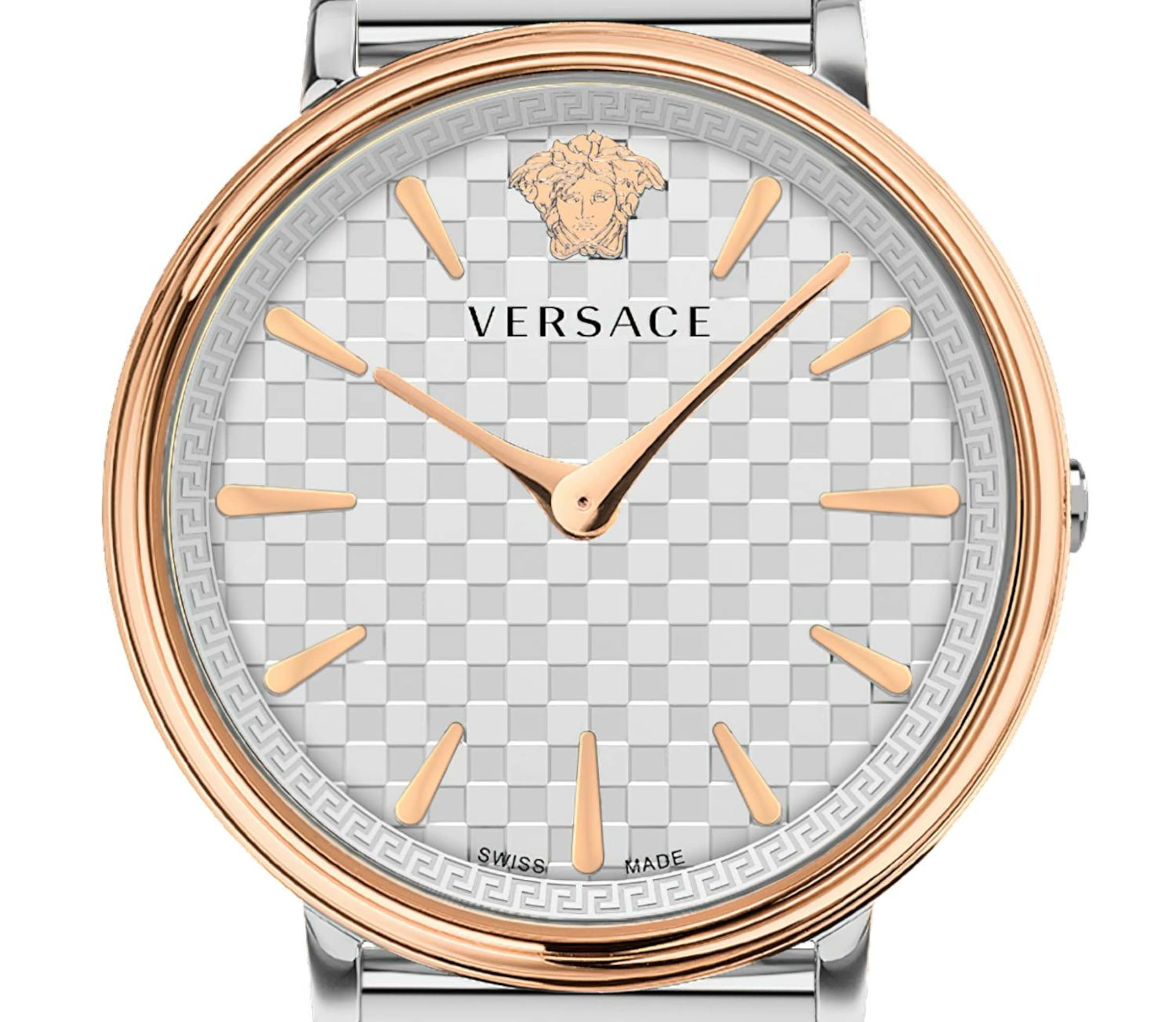 VERSACE Analoog horloge 'V-CIRCLE ' in Zilver
