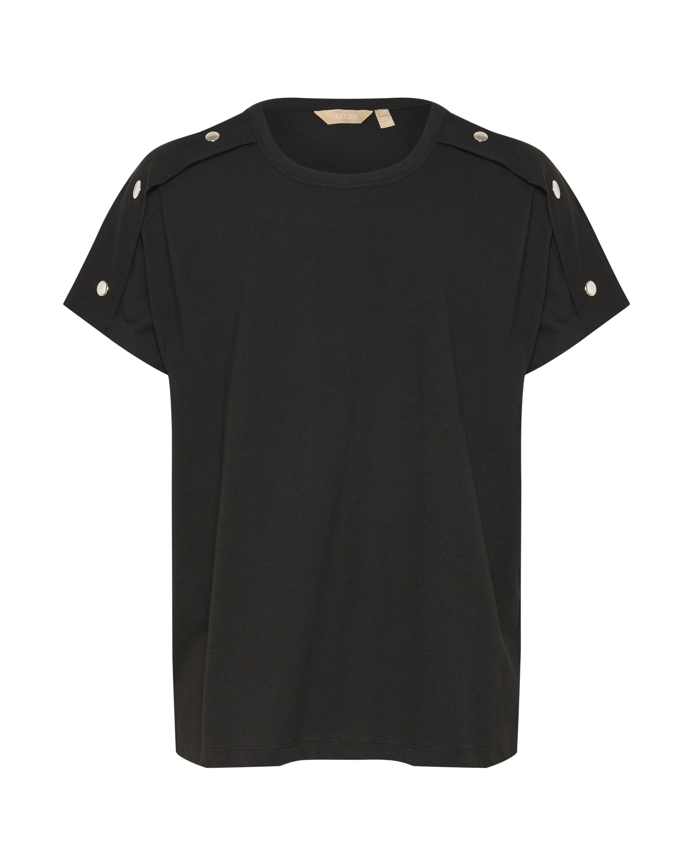 CULTURE Oversized bluse 'Selma Amora' i sort: forside