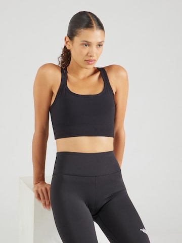 Bustier Soutien-gorge de sport Fabletics en noir : devant
