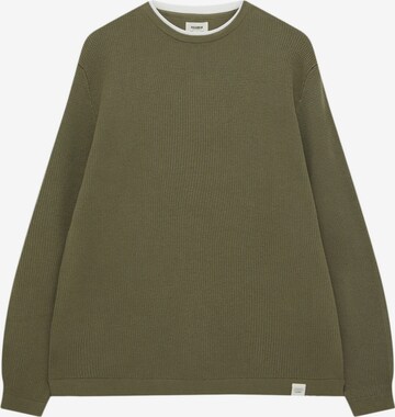 Pull-over Pull&Bear en vert : devant