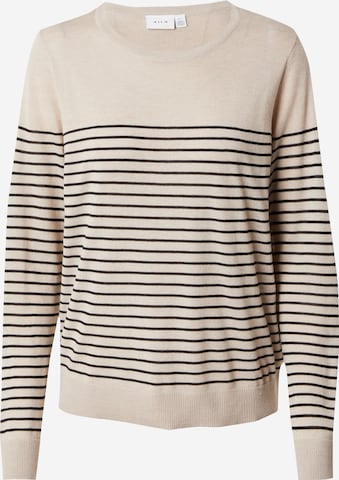 VILA Sweater 'ABELLA' in Beige: front