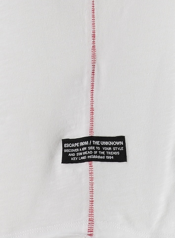 Key Largo Shirt 'MT EARTH' in Weiß