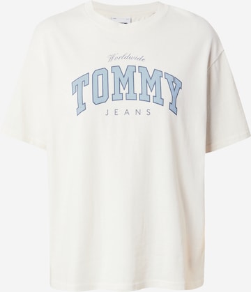 Tricou de la Tommy Jeans pe alb: față