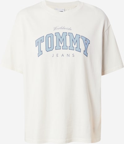 Tommy Jeans T-shirt en bleu marine / bleu fumé / blanc, Vue avec produit