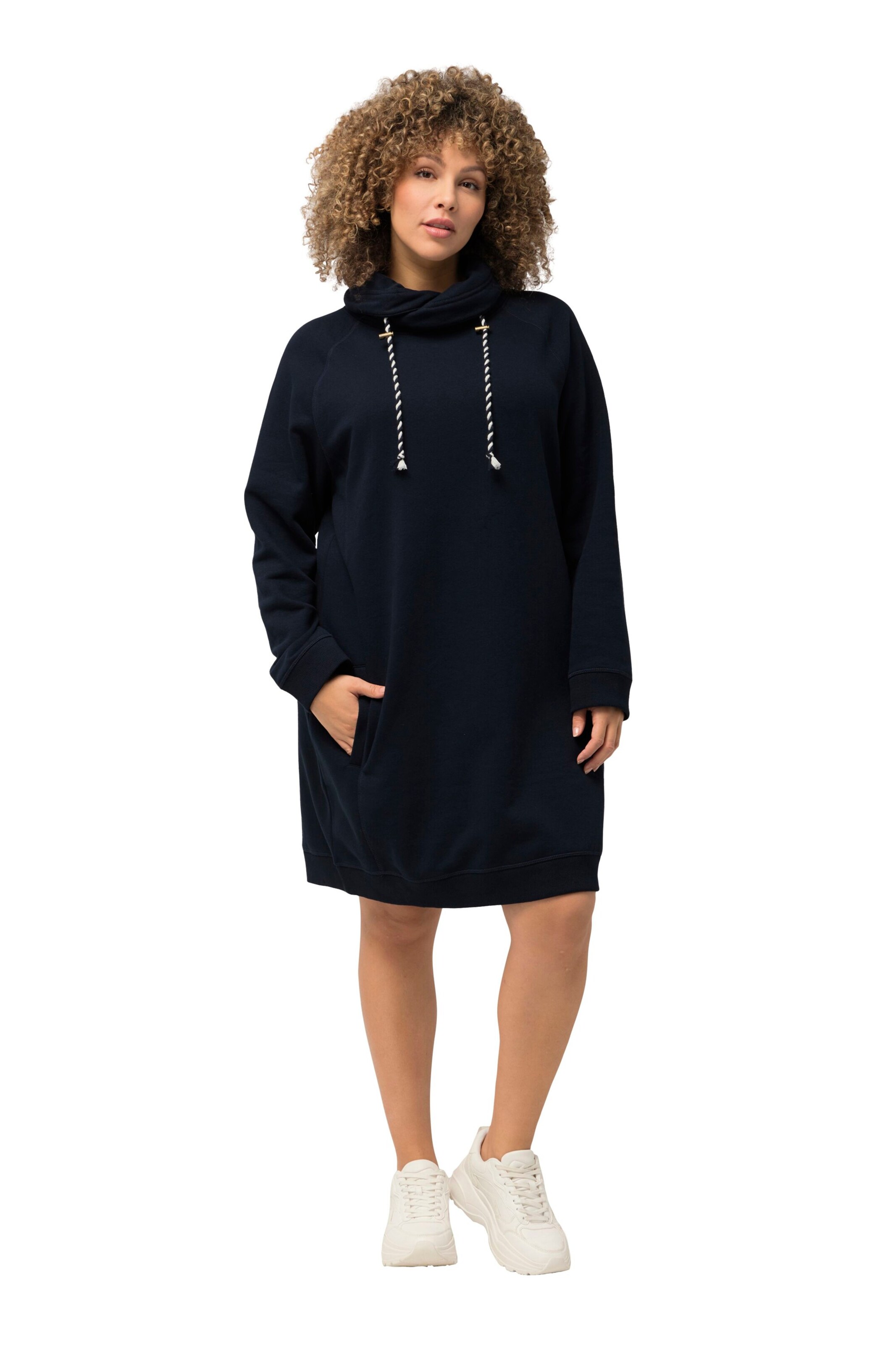 Ulla Popken Jurk in Blauw: voorkant