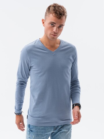 Ombre Shirt 'L136' in Blau: Vorderseite