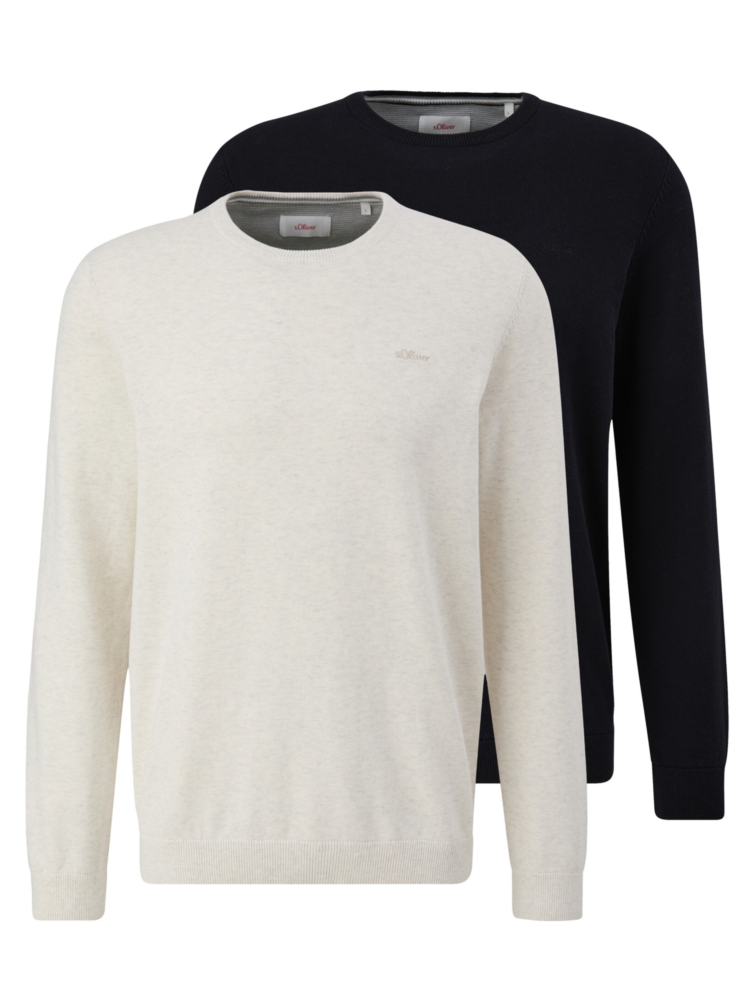 s.Oliver Pullover 'Basic'‌‌‌‌‌‌‌‌ in Schwarz: Vorderseite