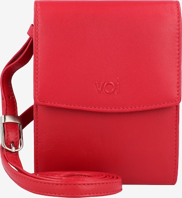 VOi Soft Adalie Umhängetasche Leder 10 cm in Rot: predná strana