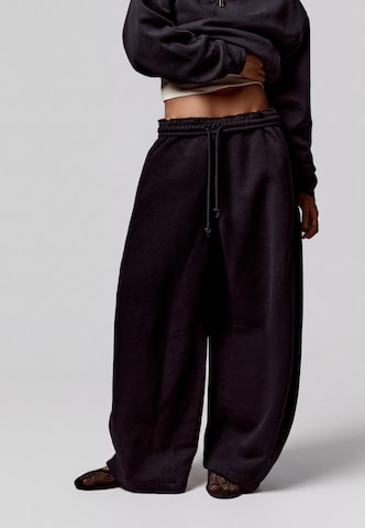 Bershka Bő szár Nadrág - kék: elől