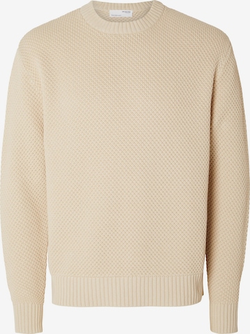 SELECTED HOMME Tröja 'Bert' i beige: framsida