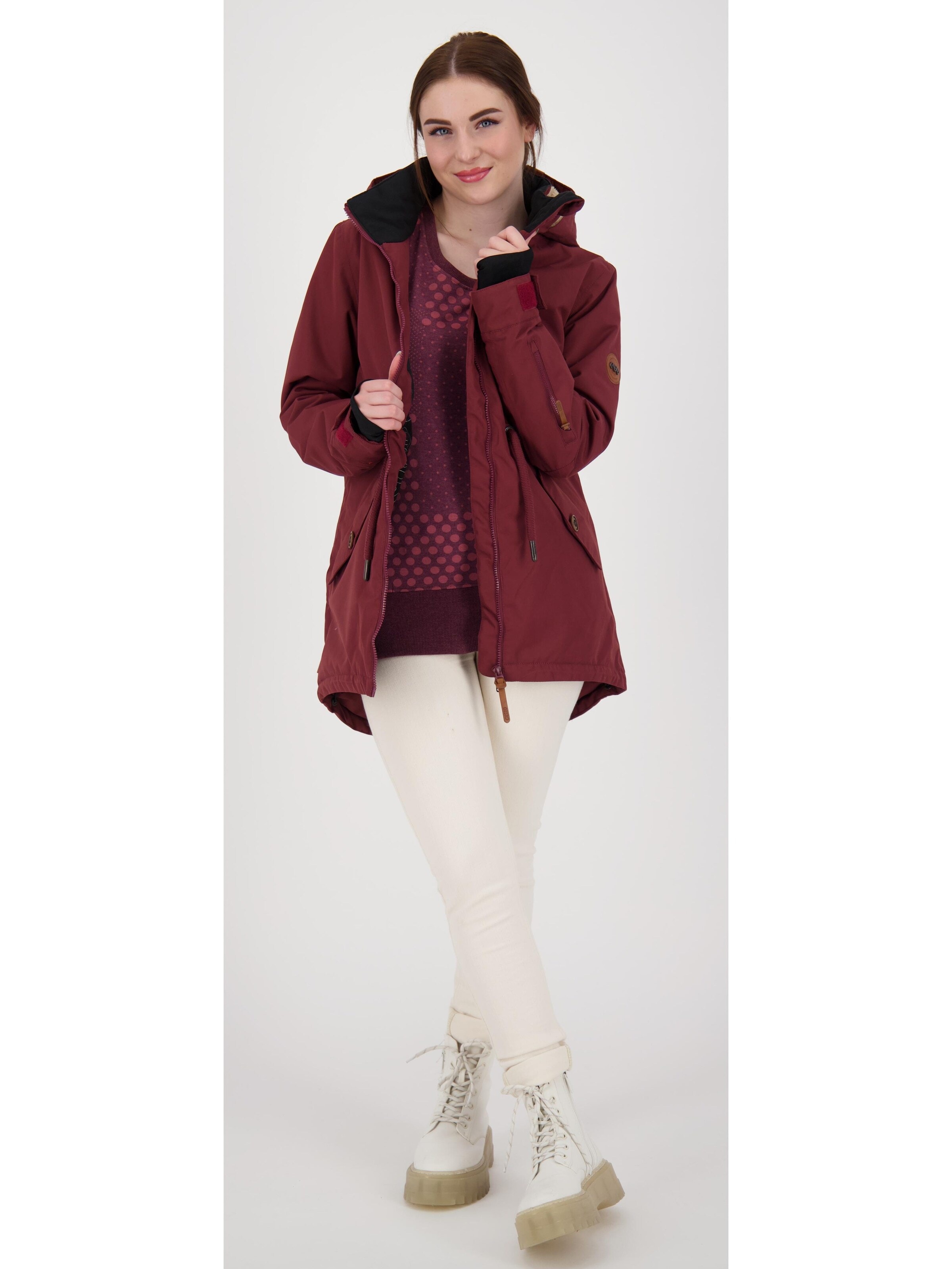 CNSRD Between-season jacket 'Charlotte GRAPE' in Red