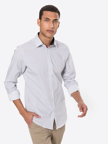 Coupe slim Chemise s.Oliver BLACK LABEL en blanc : devant