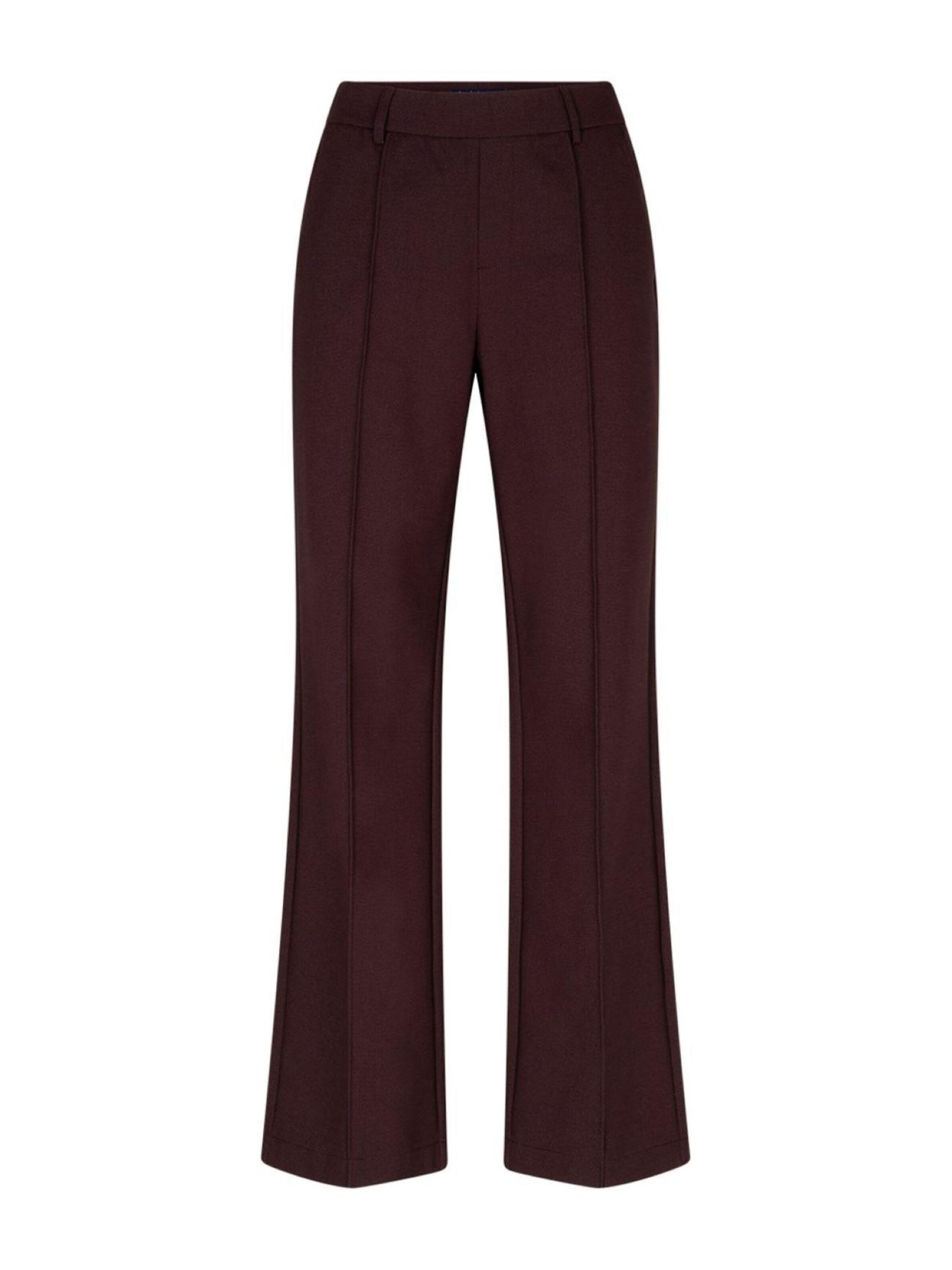 Red Button Regular Trousers 'RB Claudette fancy L33 burgund' in Red: front