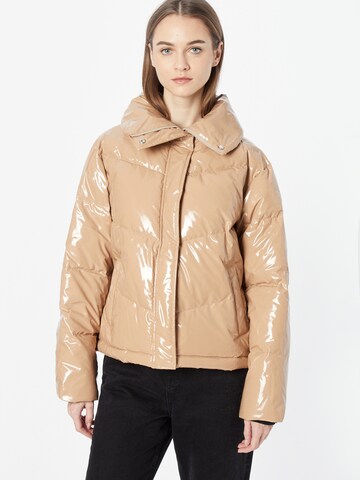 HUGO Between-Season Jacket 'Farylina' in Beige: front