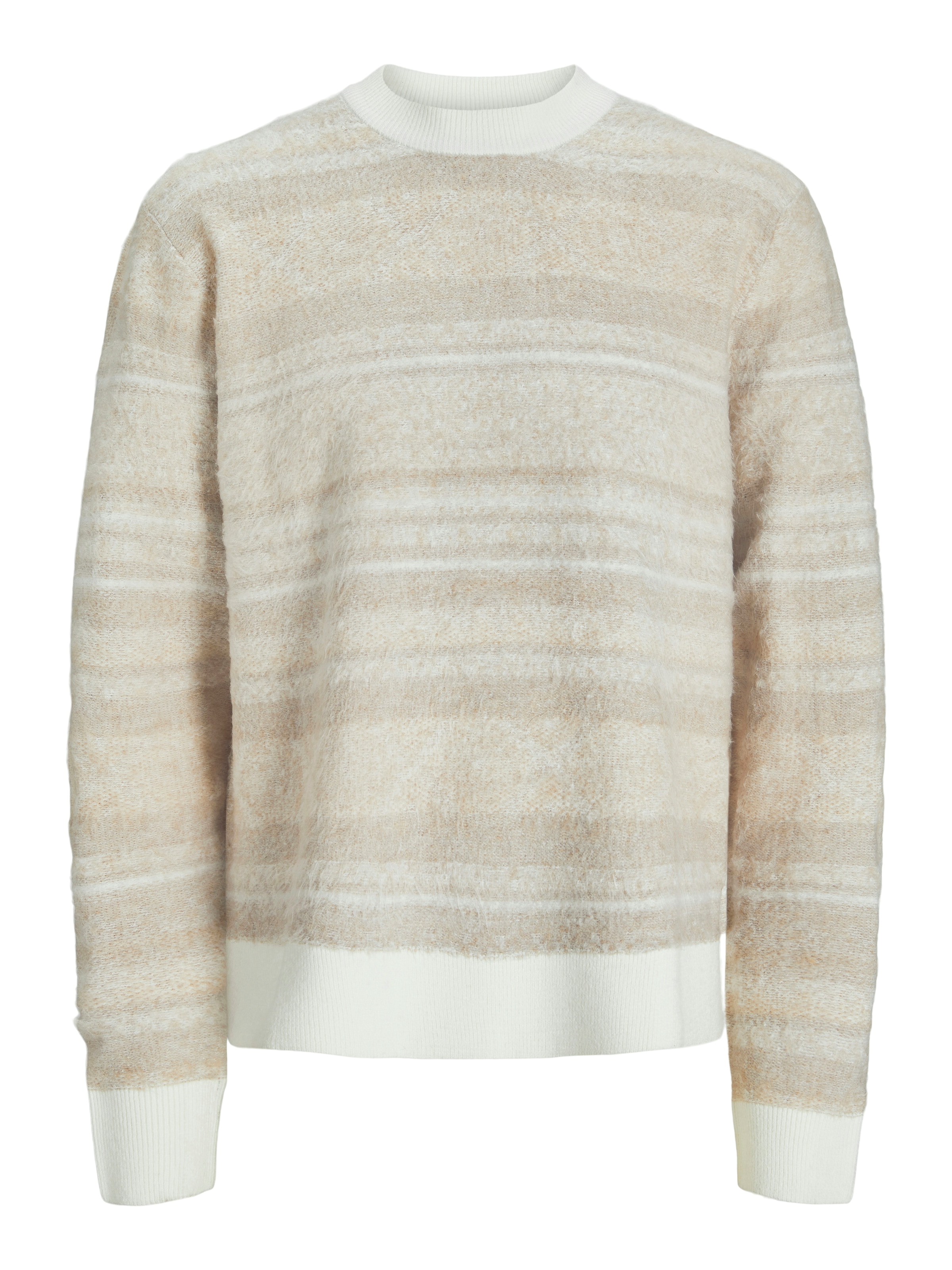 JACK & JONES Sweater 'JORRidgewood' in Beige: front