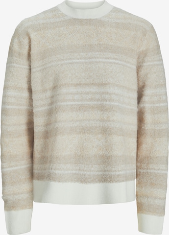 Pull-over 'JORRidgewood' JACK & JONES en beige : devant