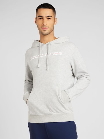 SKECHERS - Sweatshirt de desporto em cinzento: frente