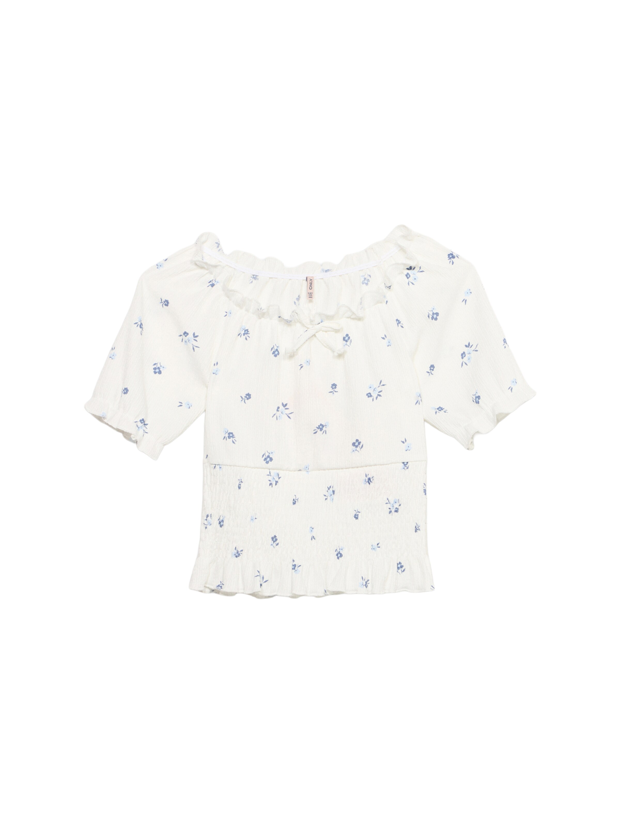 ONLY GIRLS Shirt 'KOGHILLARY' in Wit: voorkant