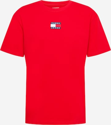 Tommy Jeans T-Shirt in Rot: predná strana