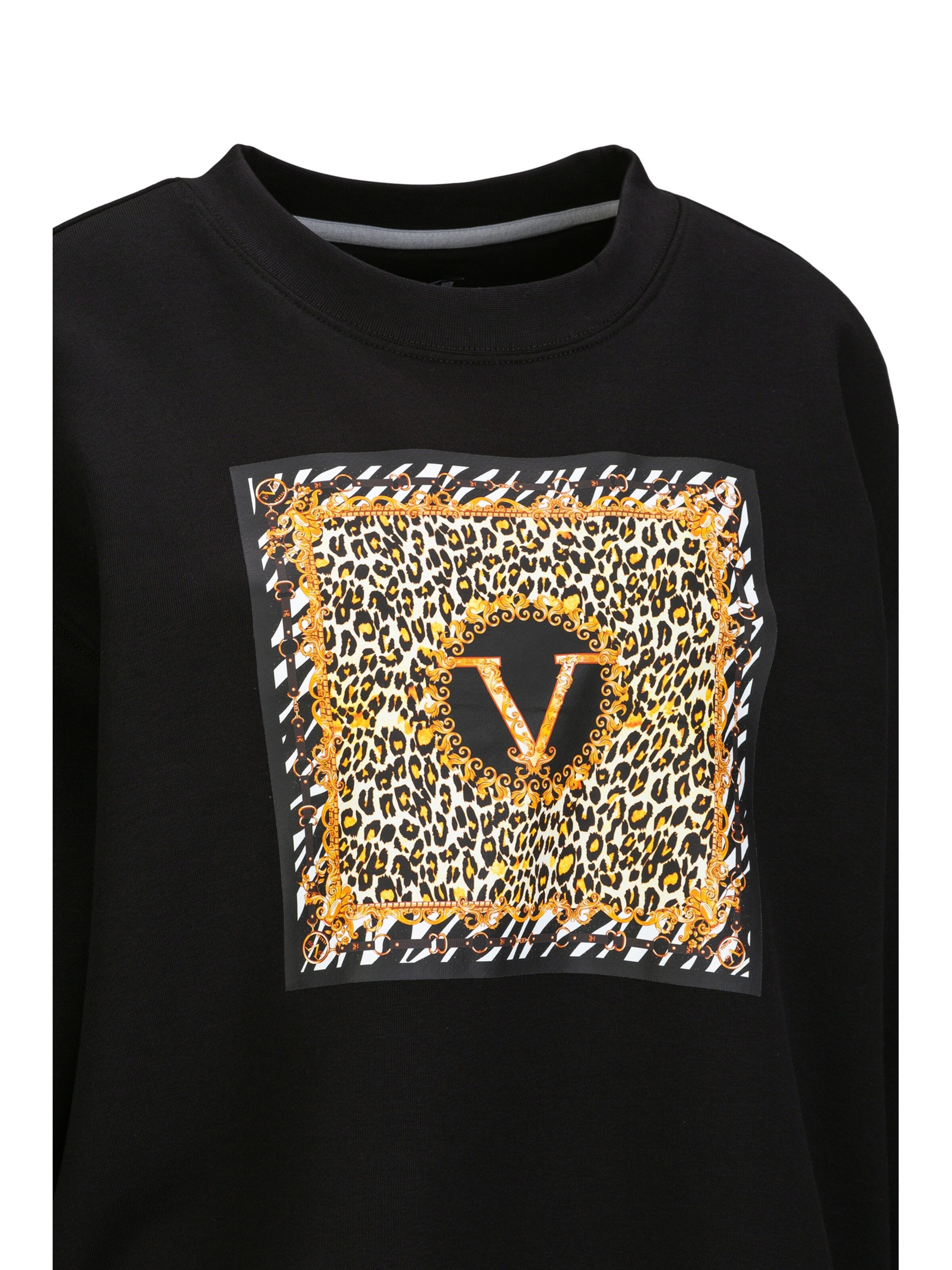 19V69 ITALIA Sweatshirt 'Sinja S Leo' in Black