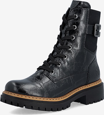 Bottines à lacets Rieker en noir : devant