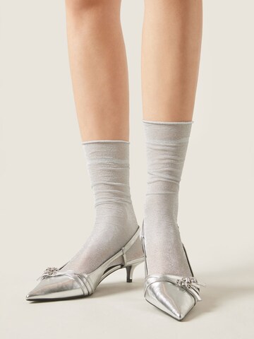 CALZEDONIA Socks in Silver