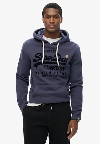 Superdry Collegepaita värissä sininen: etupuoli