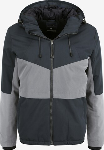 BLEND Winter Jacket 'Foma' in Grey: front
