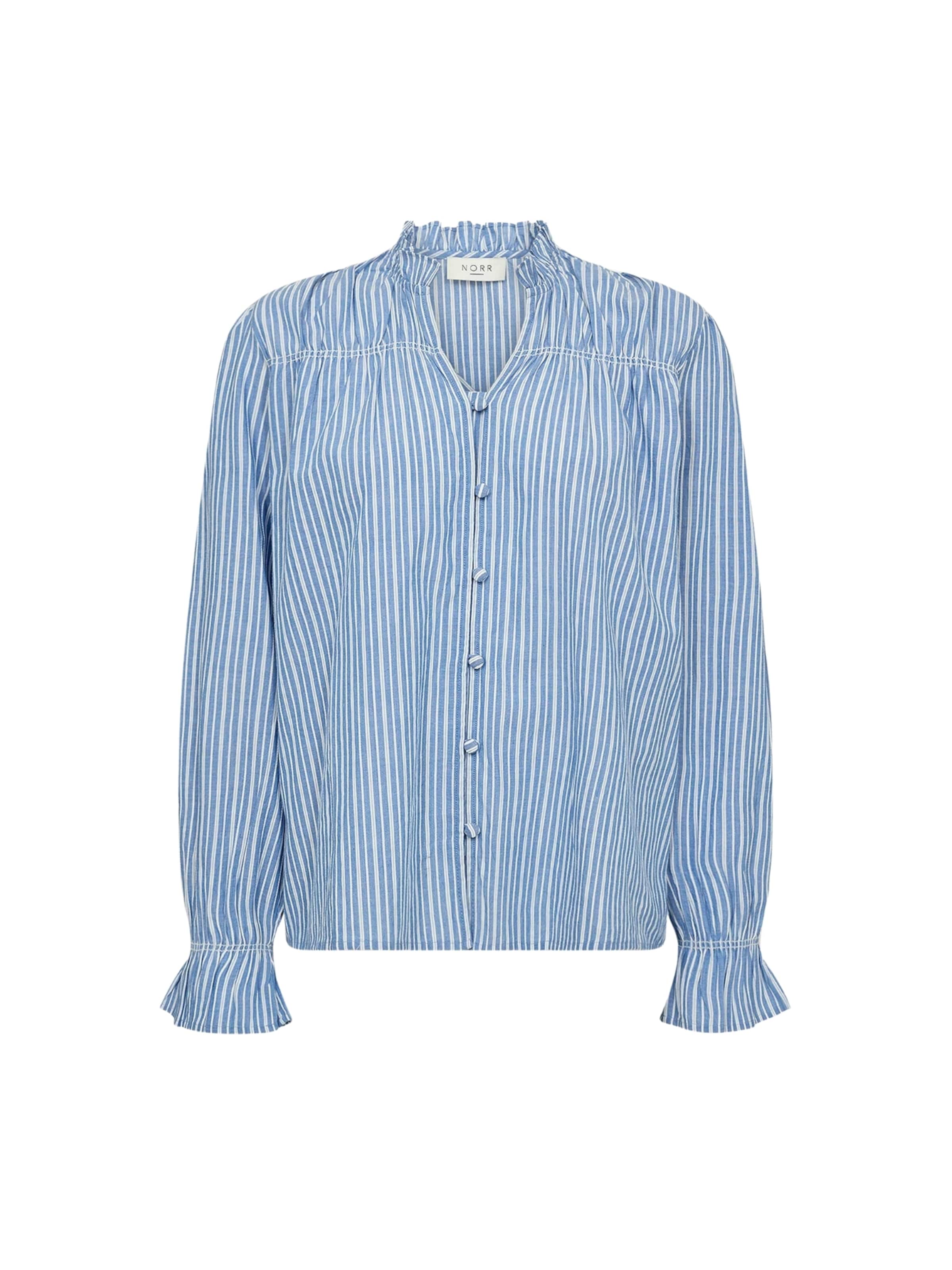 NORR Shirt 'NO' in Blau: Vorderseite