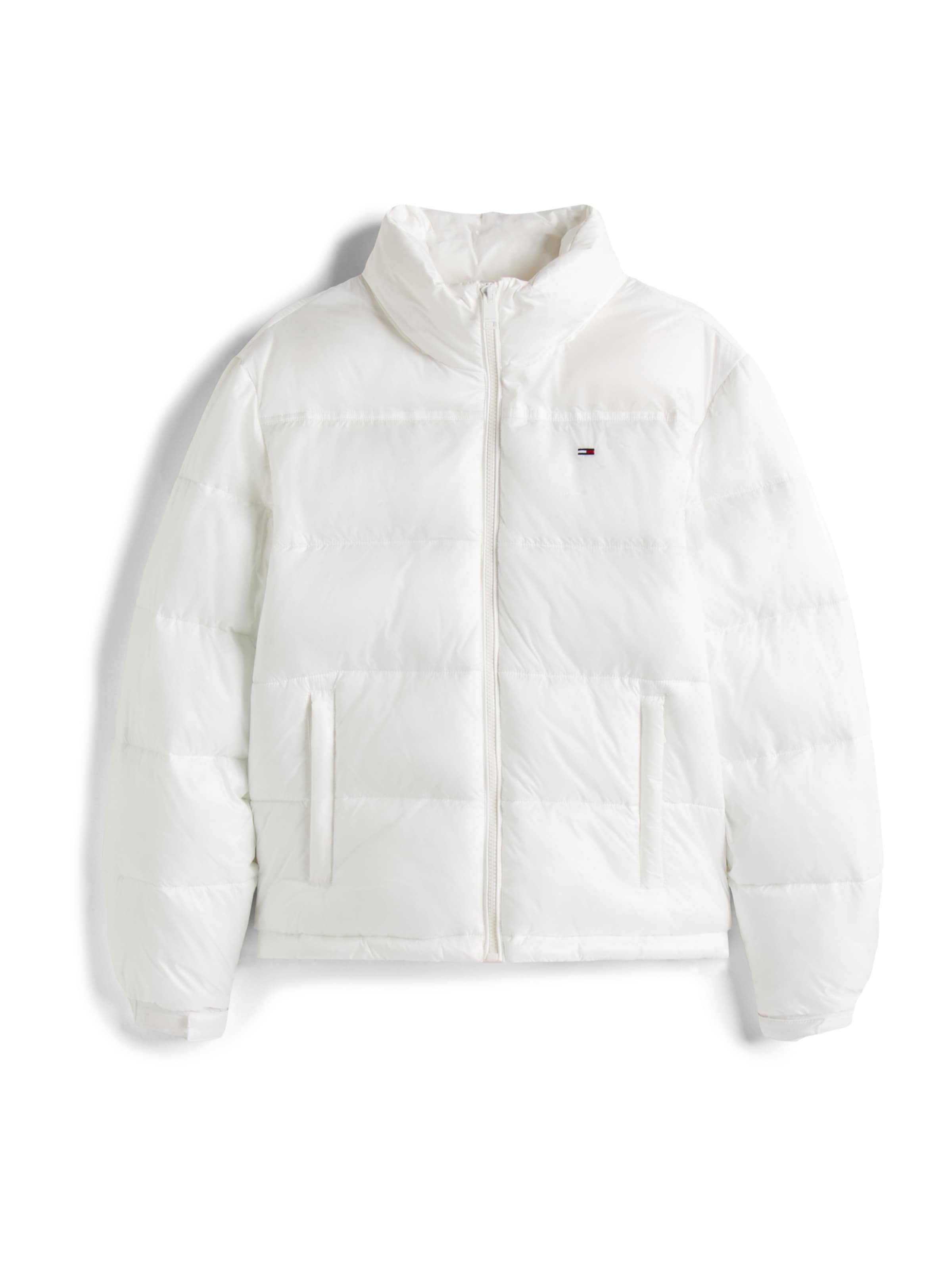 Tommy Jeans Демисезонная куртка 'ESS' в Белый: спереди
