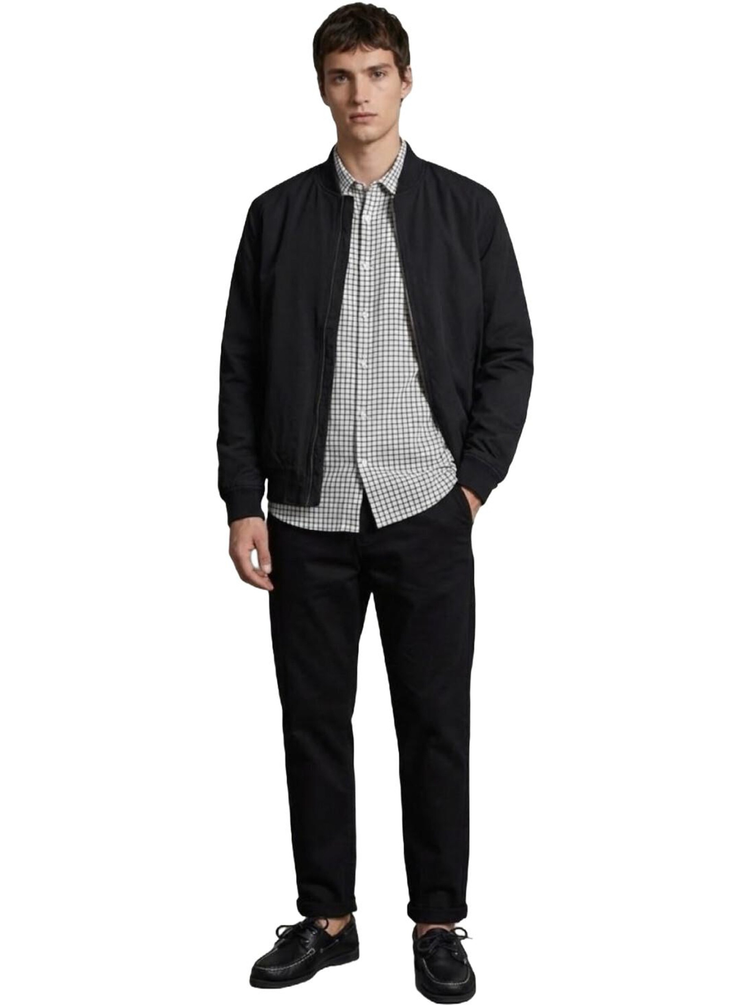 LTB Jeans - Slimfit Vaquero 'LTB Jeans Herrenhose in Leinenoptik' en negro: frente