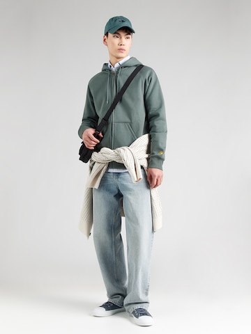 Carhartt WIP Ζακέτα φούτερ 'Chase' σε πράσινο