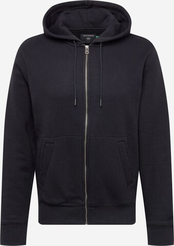 Dockers - Sudadera con cremallera en negro: frente