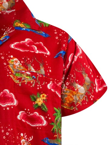 Coupe regular Chemise 'Christmas Island' King Kameha en rouge