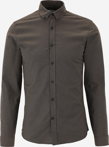 Chemise Lindbergh en marron : devant