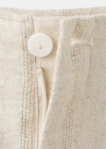 MANGO KIDS Wide leg Pants 'Noraset' in Beige