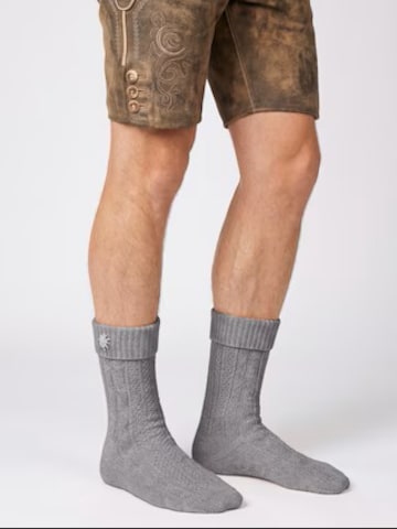 celodoro Traditional Socks 'Tradition' in Grey: front