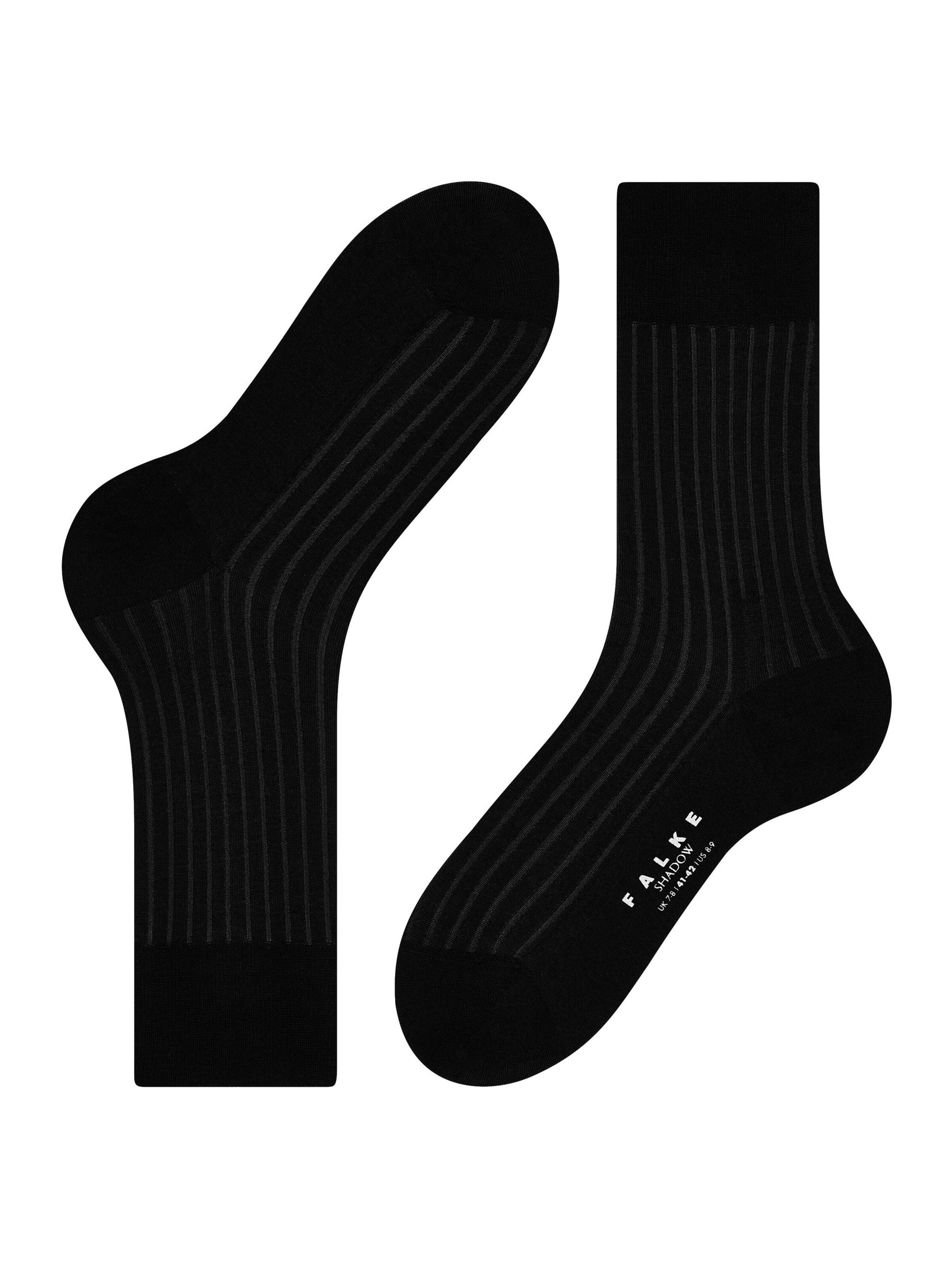FALKE Socken 'Shadow'‌‌‌‌‌‌‌ in Schwarz