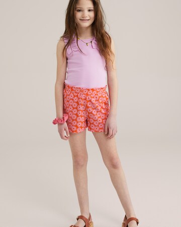 WE Fashion Regular Byxa i orange