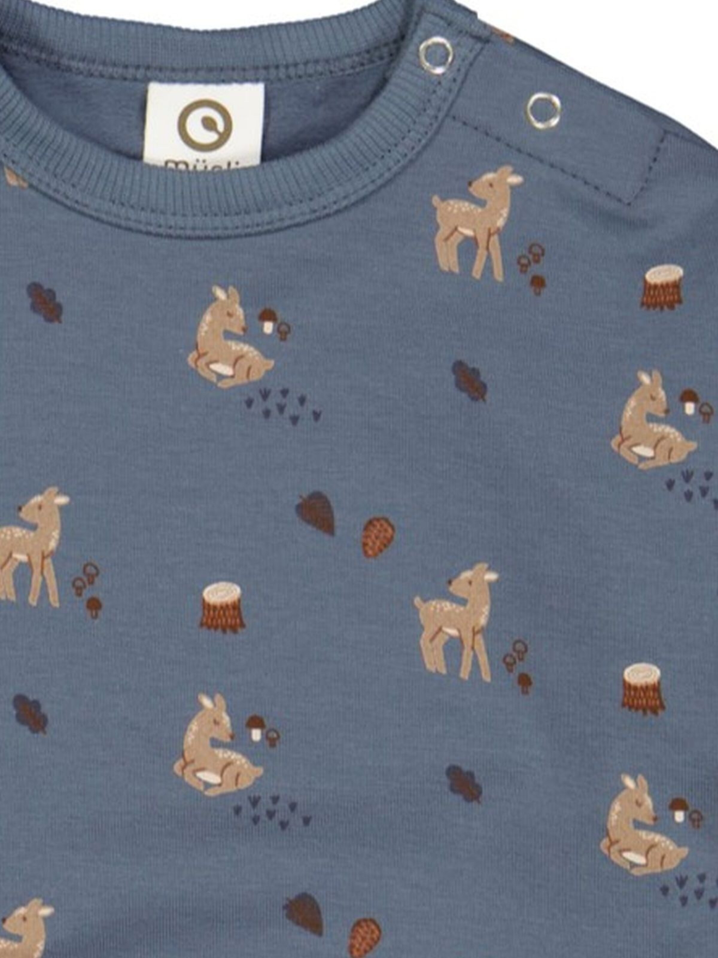 Sweat Müsli by GREEN COTTON en bleu