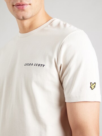 Tricou de la Lyle & Scott pe gri