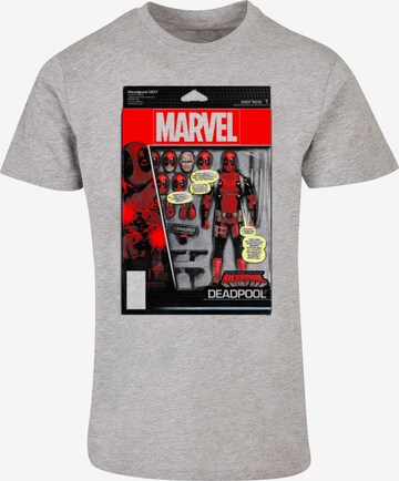 Maglietta 'Deadpool - Action Figure' di ABSOLUTE CULT in grigio: frontale