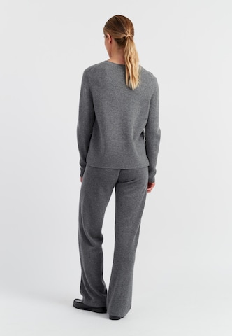 Chinti & Parker Zvonové kalhoty Kalhoty 'Pure Cashmere' – šedá
