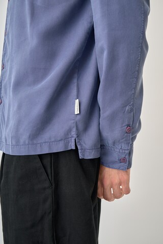 Cleptomanicx Regular fit Overhemd 'Easy' in Blauw