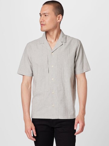 Folk Regular fit Button Up Shirt 'JUNCTION' in Grey: front