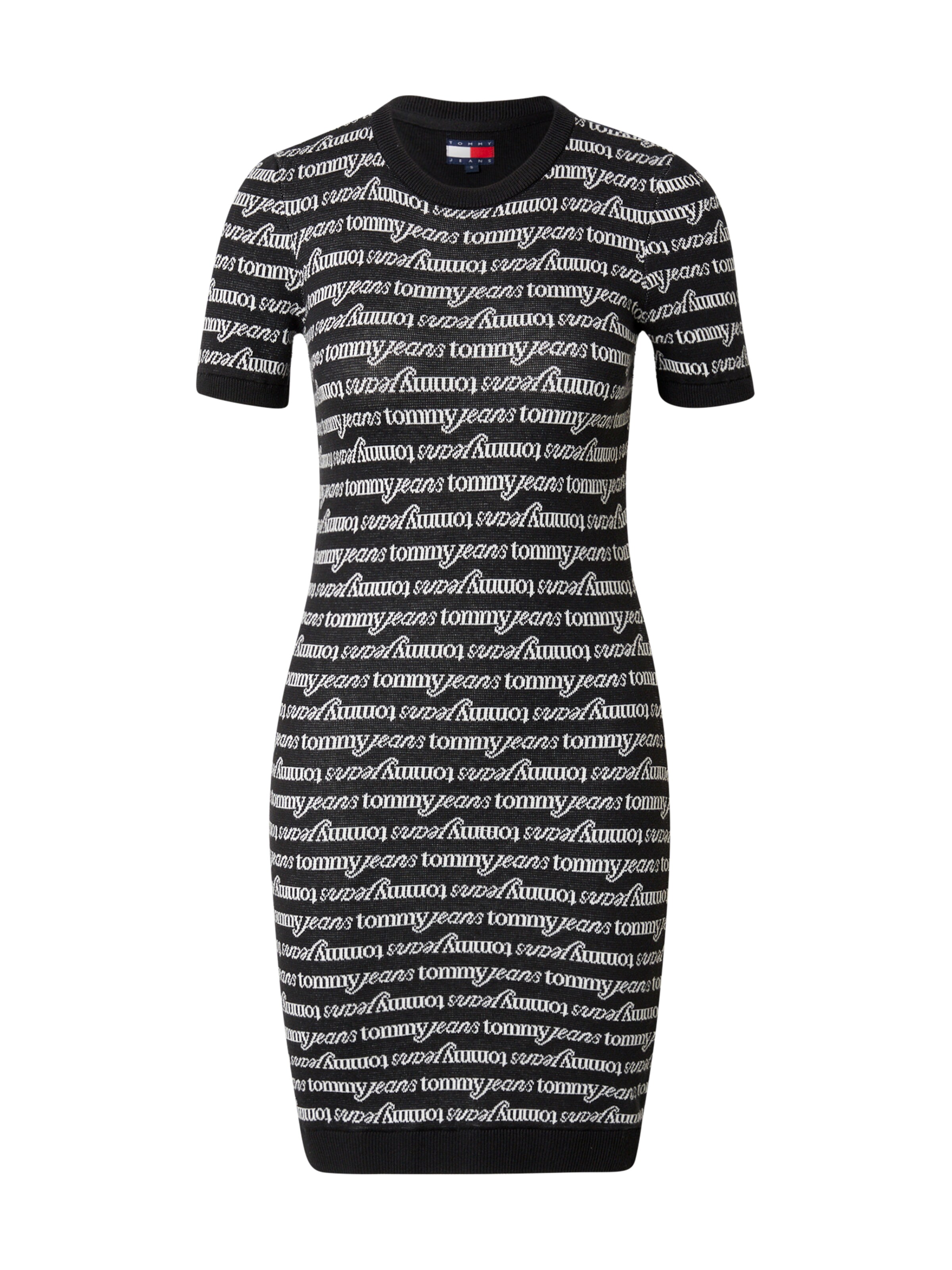 Tommy Jeans Kleid 'Mini Jumper' in Schwarz: Vorderseite