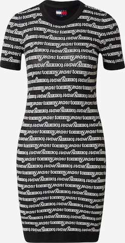 Tommy Jeans Gebreide jurk 'Mini Jumper' in Zwart: voorkant