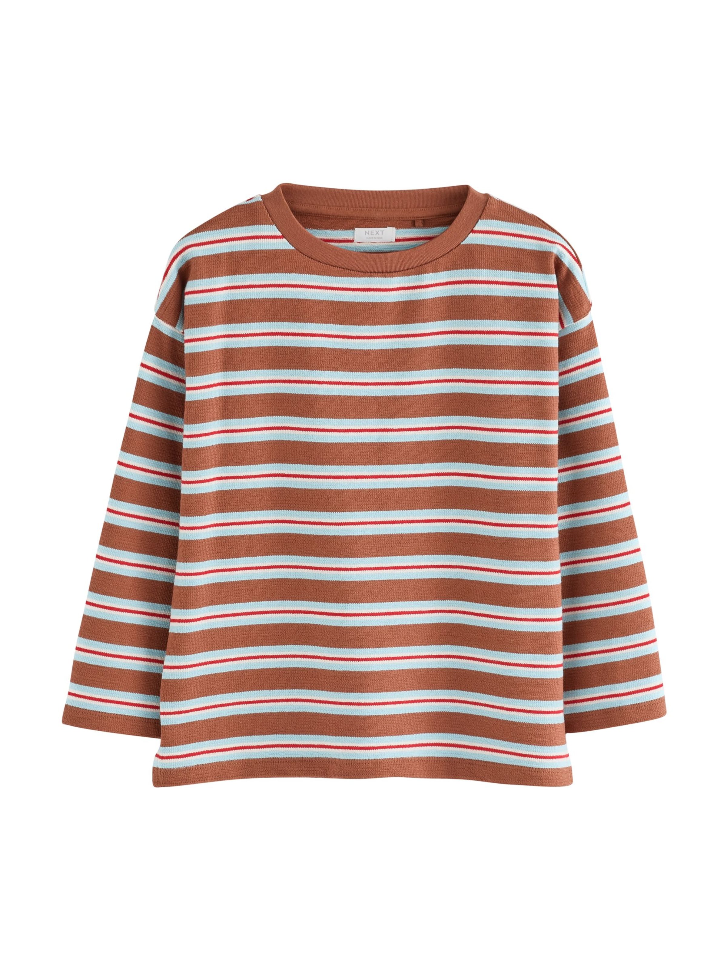Next Shirt in Braun: Vorderseite